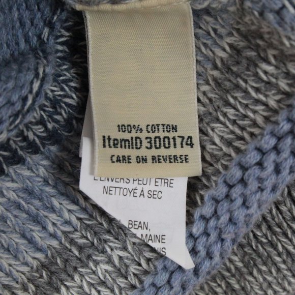 LL BEAN Rolled Hem Striped Cotton Knit Sweater 3X - Picture 8 of 9
